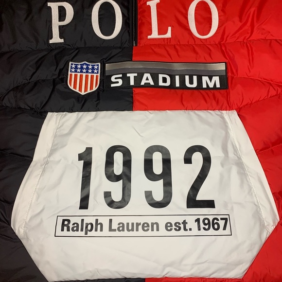 Rare Limited Edition Polo Ralph Lauren 1992 Stadium Puffer Down Jacket XXL NWT - Picture 2 of 10